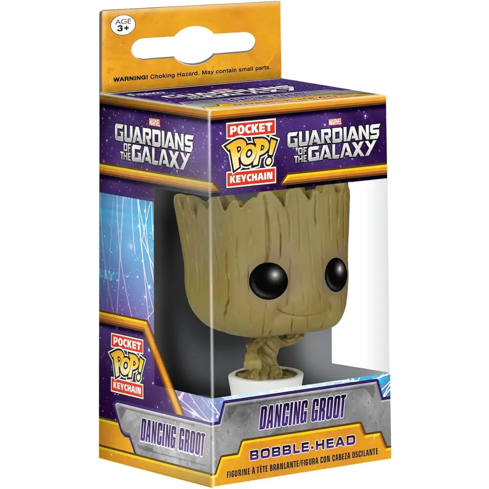 Guardians of the Galaxy Pocket POP! Breloc Vinil Dancing Groot 4 cm poza produsului