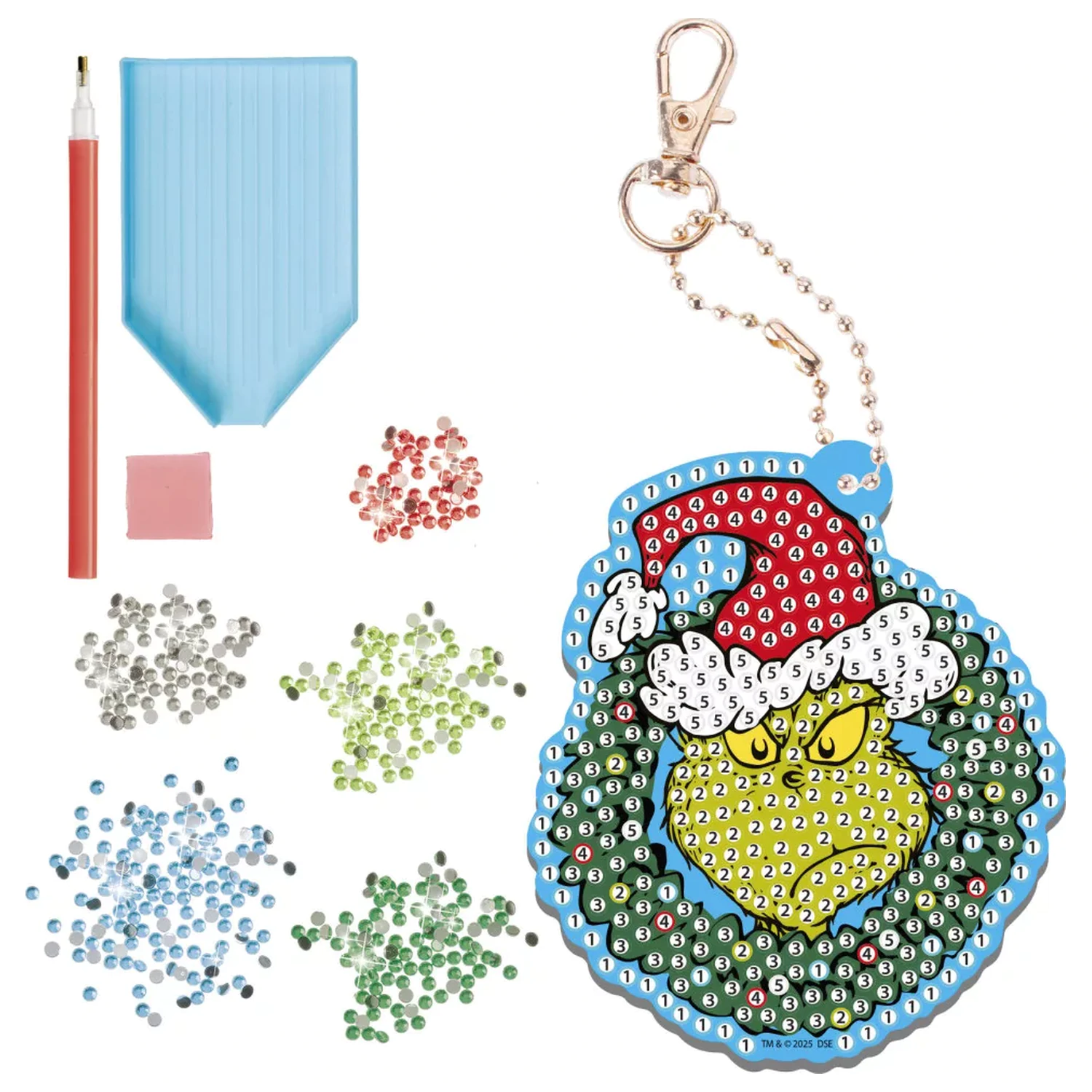 The Grinch Dr Seuss Diamond Dotz Set pentru fabricare brelocuri poza produsului
