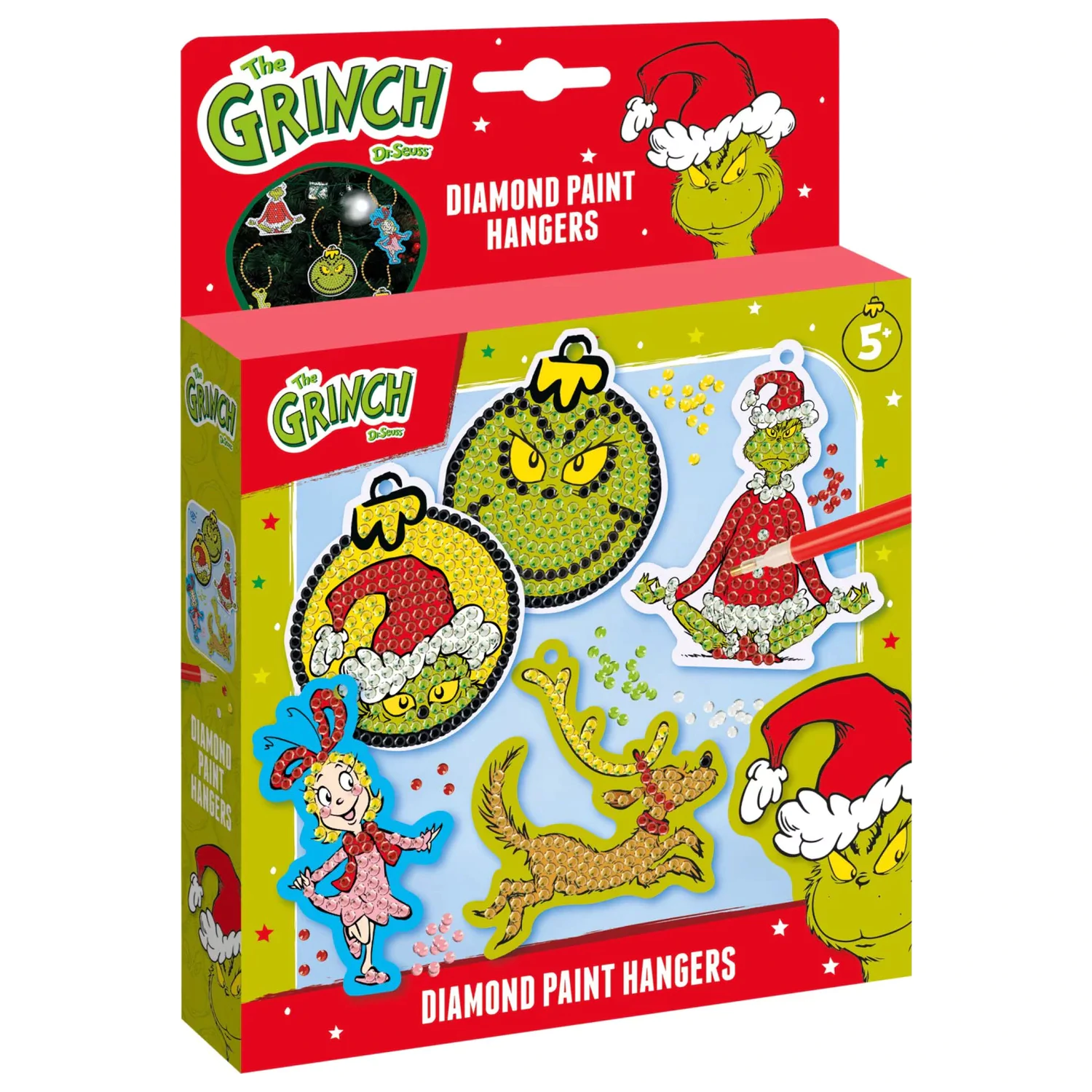 The Grinch Dr. Seuss Diamond Eye Set cu Hanger poza produsului