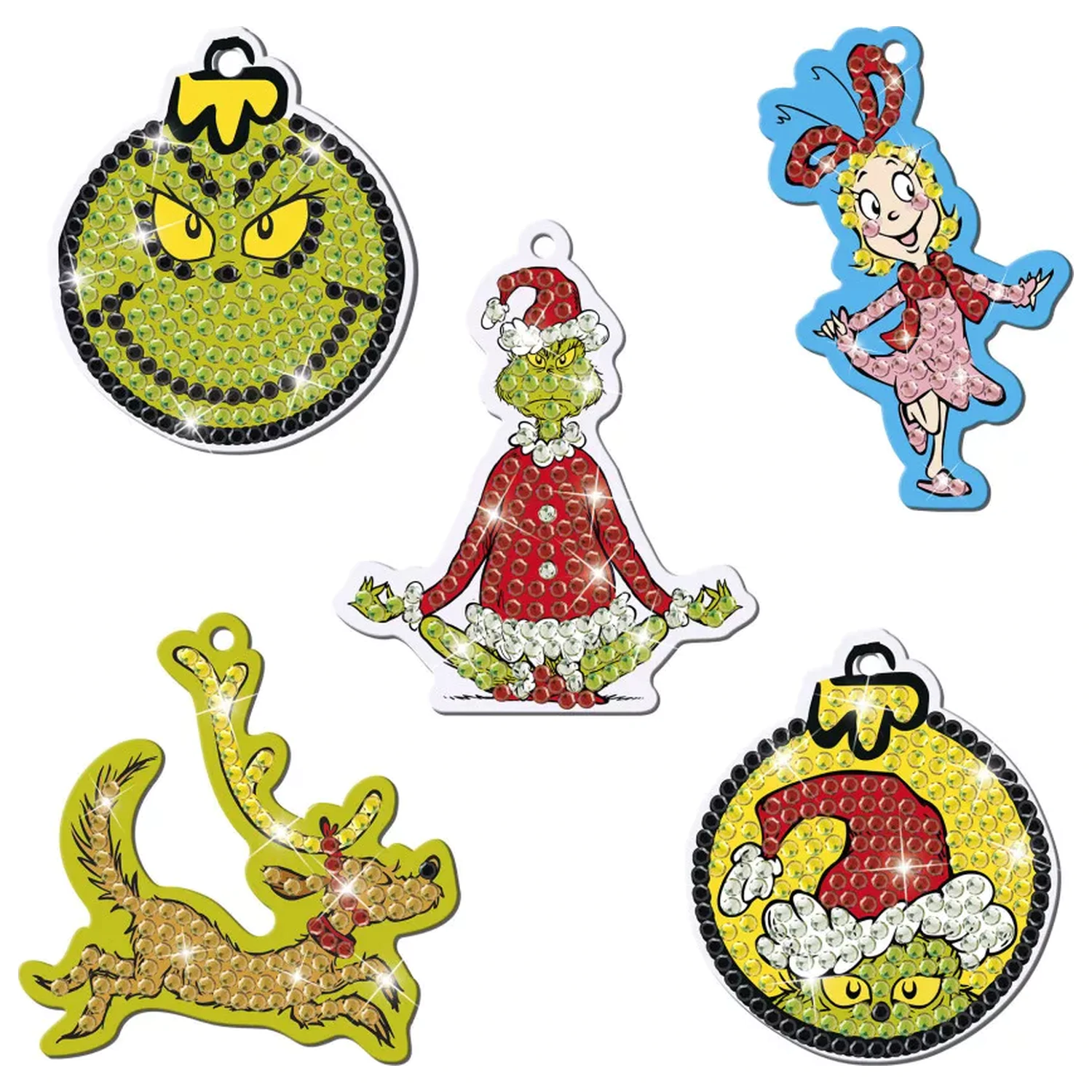 The Grinch Dr. Seuss Diamond Eye Set cu Hanger poza produsului