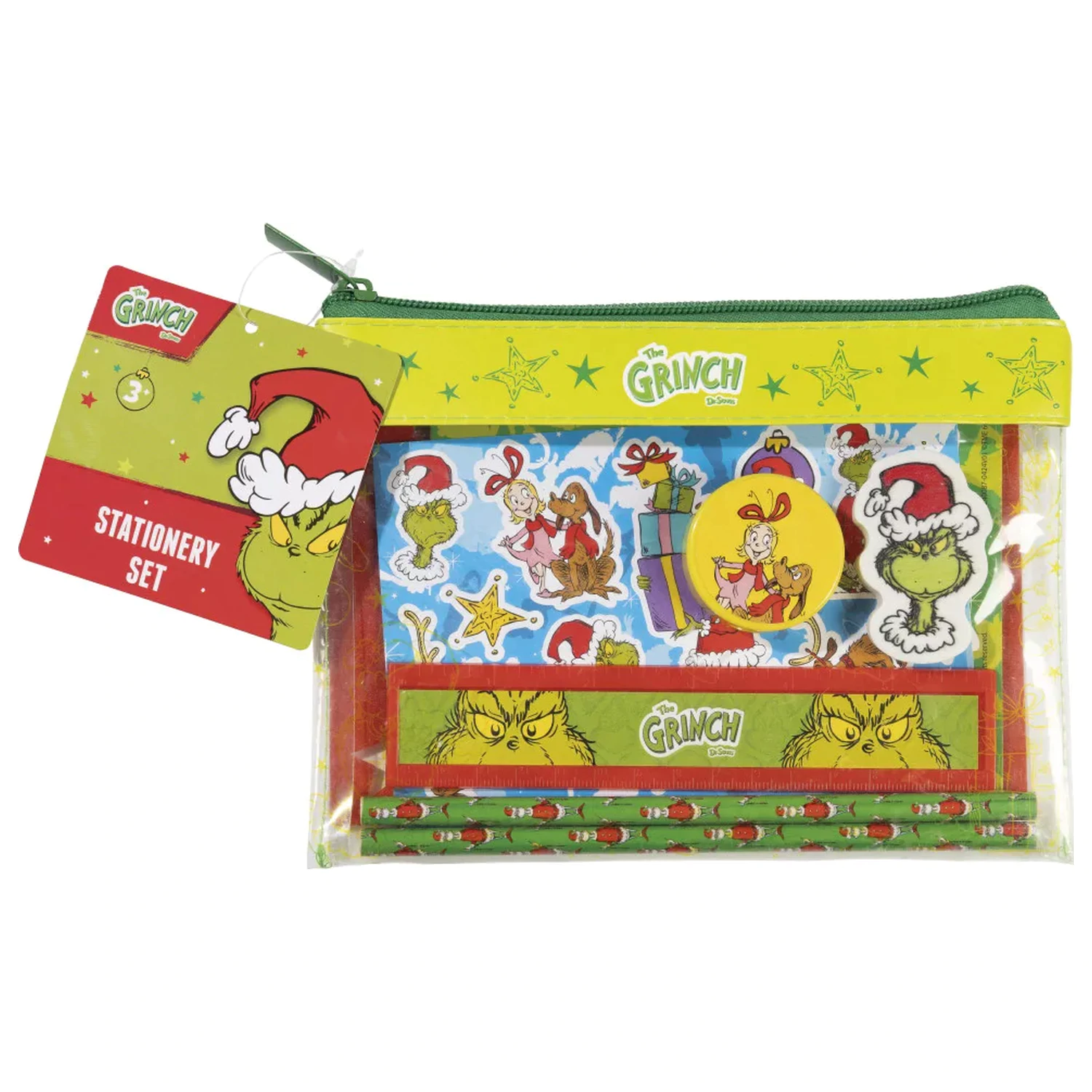 The Grinch Dr. Seuss Set de papetarie 9 buc poza produsului