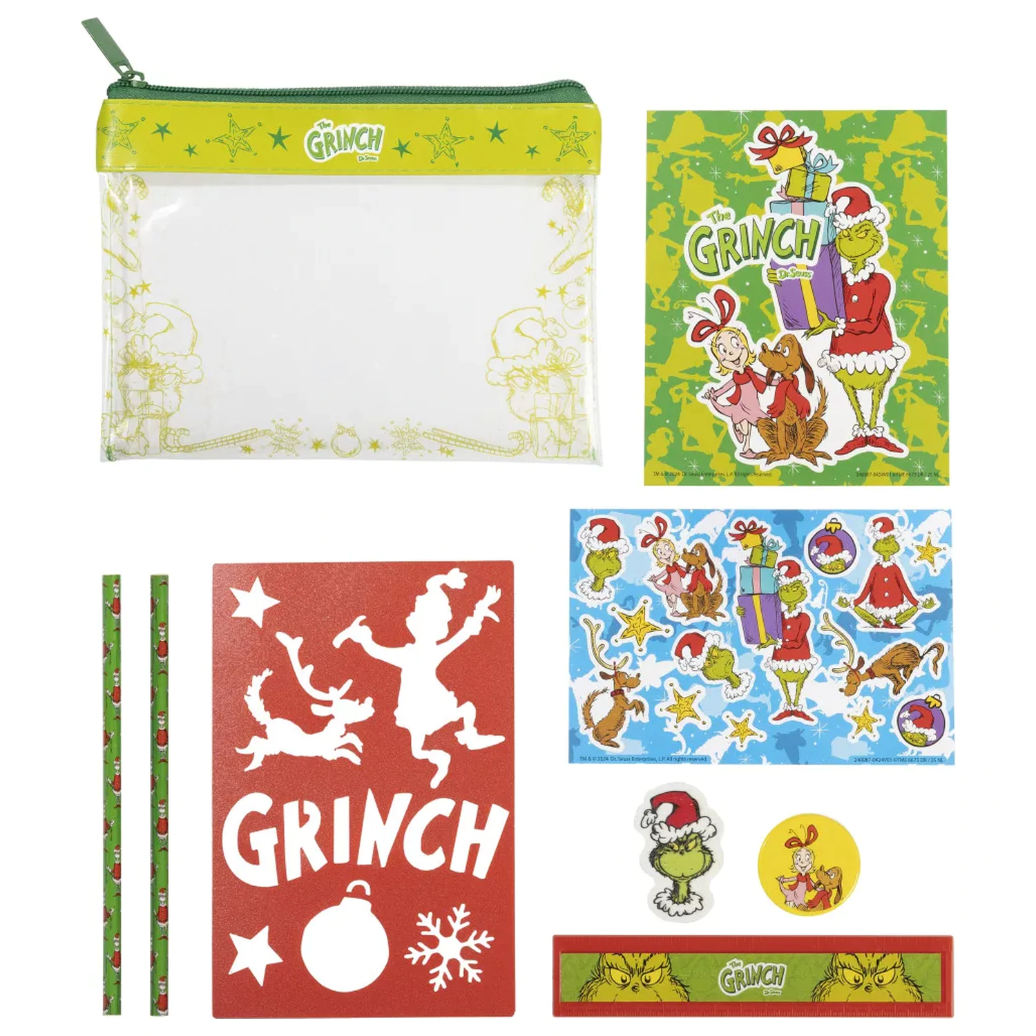 The Grinch Dr. Seuss Set de papetarie 9 buc poza produsului