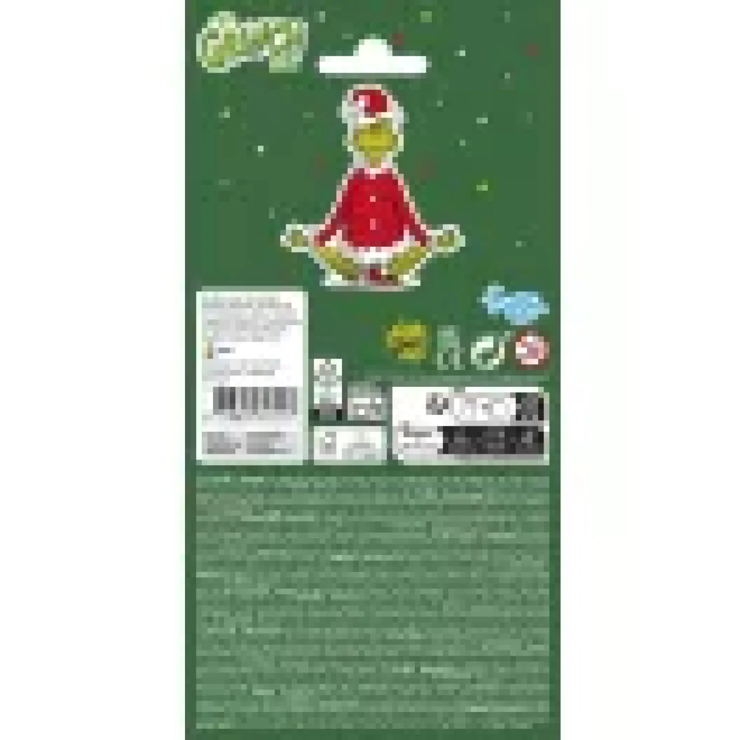 Sticker de cadou cu foiță metalică The Grinch poza produsului
