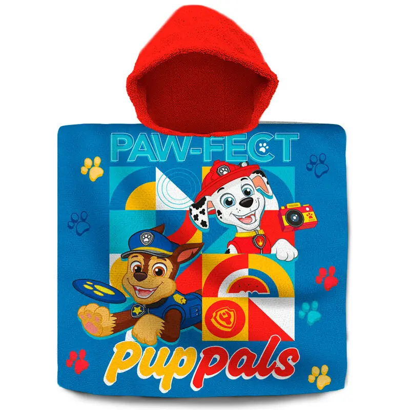 Paw Patrol poncho prosop de bumbac poza produsului