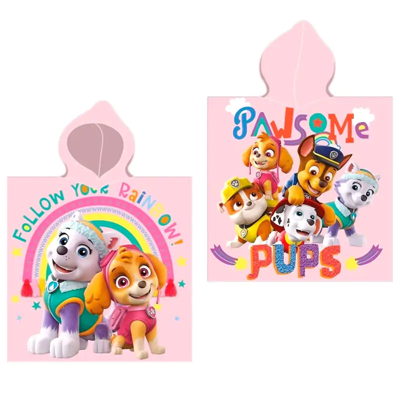 Prosop poncho din bumbac Paw Patrol poza produsului