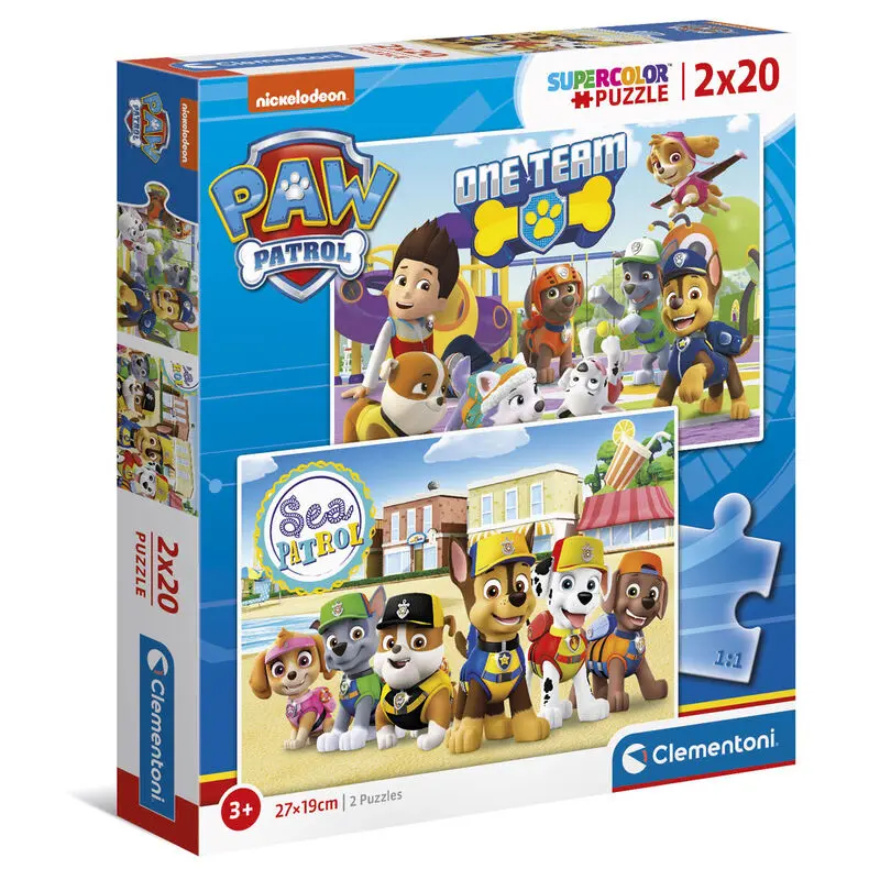 Paw Patrol puzzle 2x20 piese poza produsului