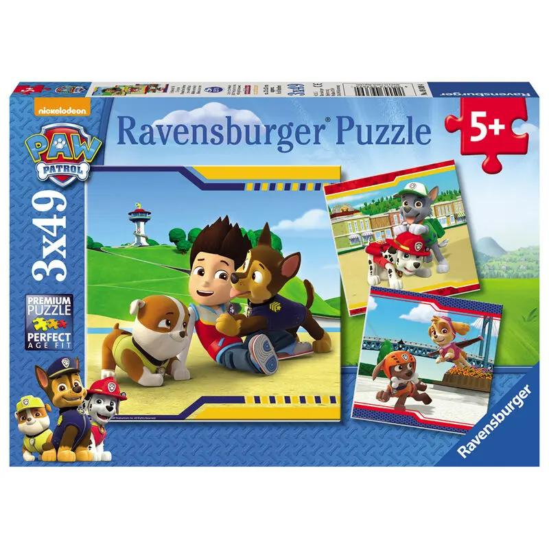 Paw Patrol puzzle 3x49 piese poza produsului