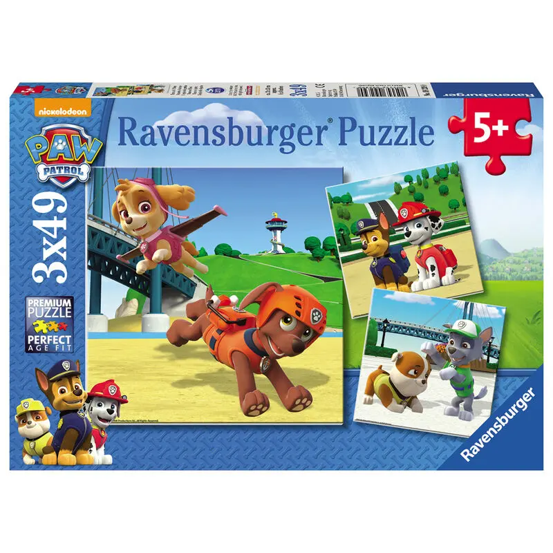 Paw Patrol puzzle 3x49 piese poza produsului