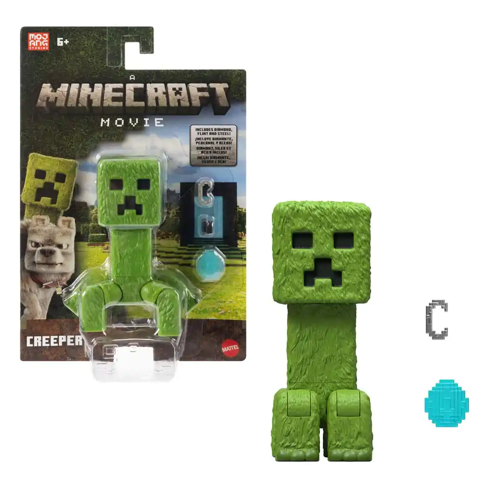 Figurină de acțiune Minecraft Movie Creeper 10 cm poza produsului