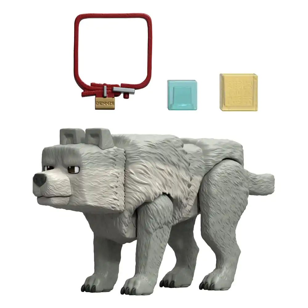 Figurină de acțiune Film Minecraft Dennis the Wolf 10 cm poza produsului