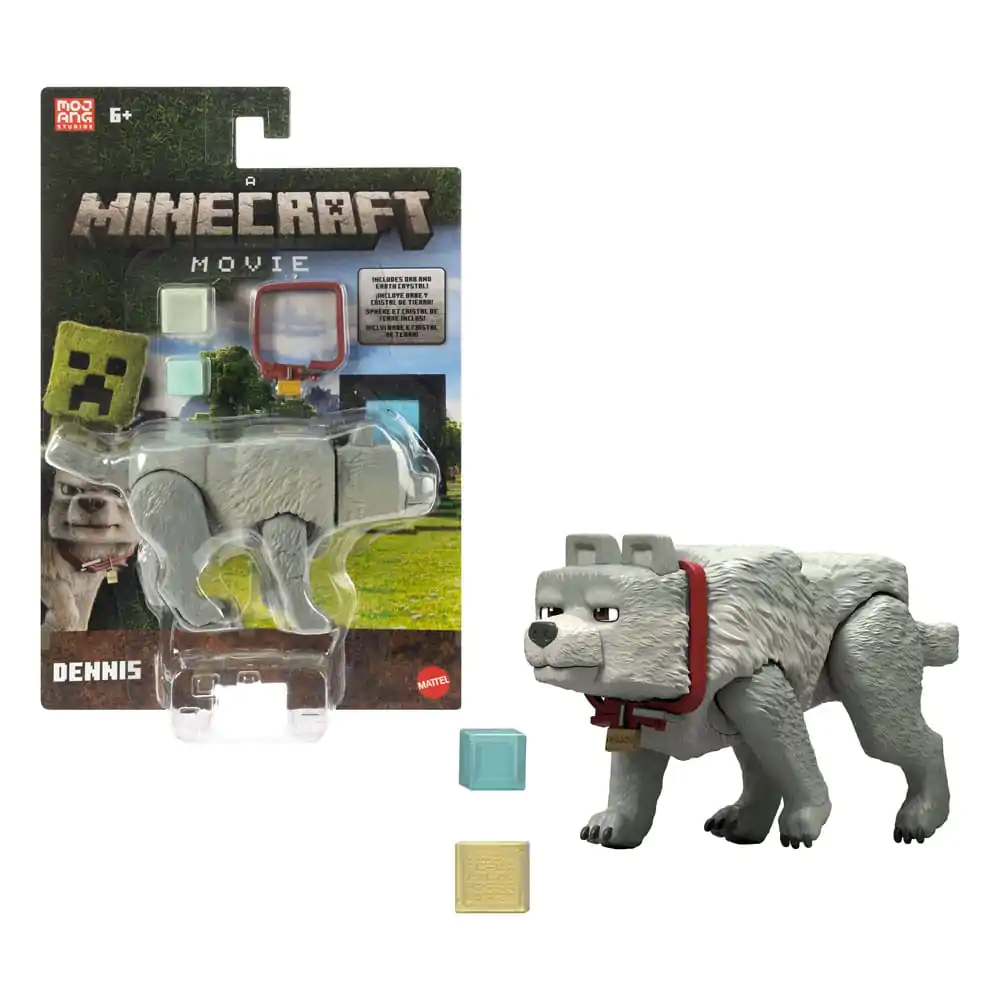 Figurină de acțiune Film Minecraft Dennis the Wolf 10 cm poza produsului