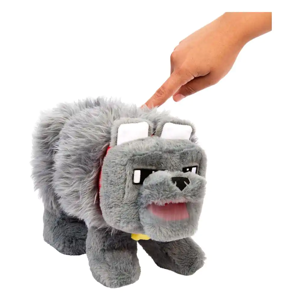 Figurină de pluș Minecraft Movie Dennis the Wolf 20 cm poza produsului