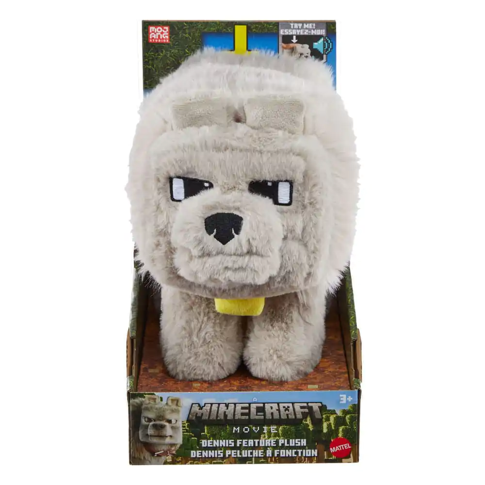 Figurină de pluș Minecraft Movie Dennis the Wolf 20 cm poza produsului