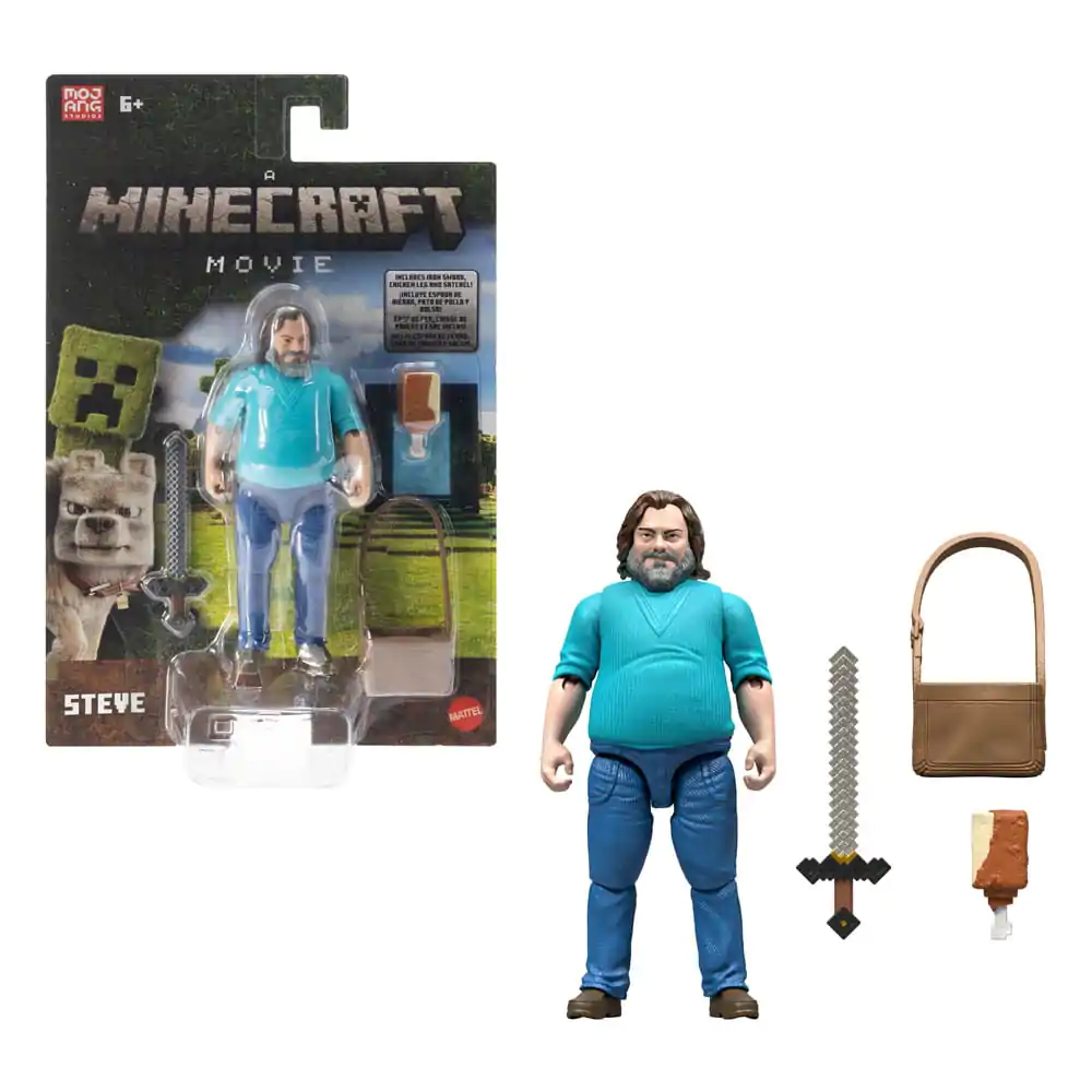 Figurină de acțiune Minecraft Movie Action Figure Steve 10 cm poza produsului