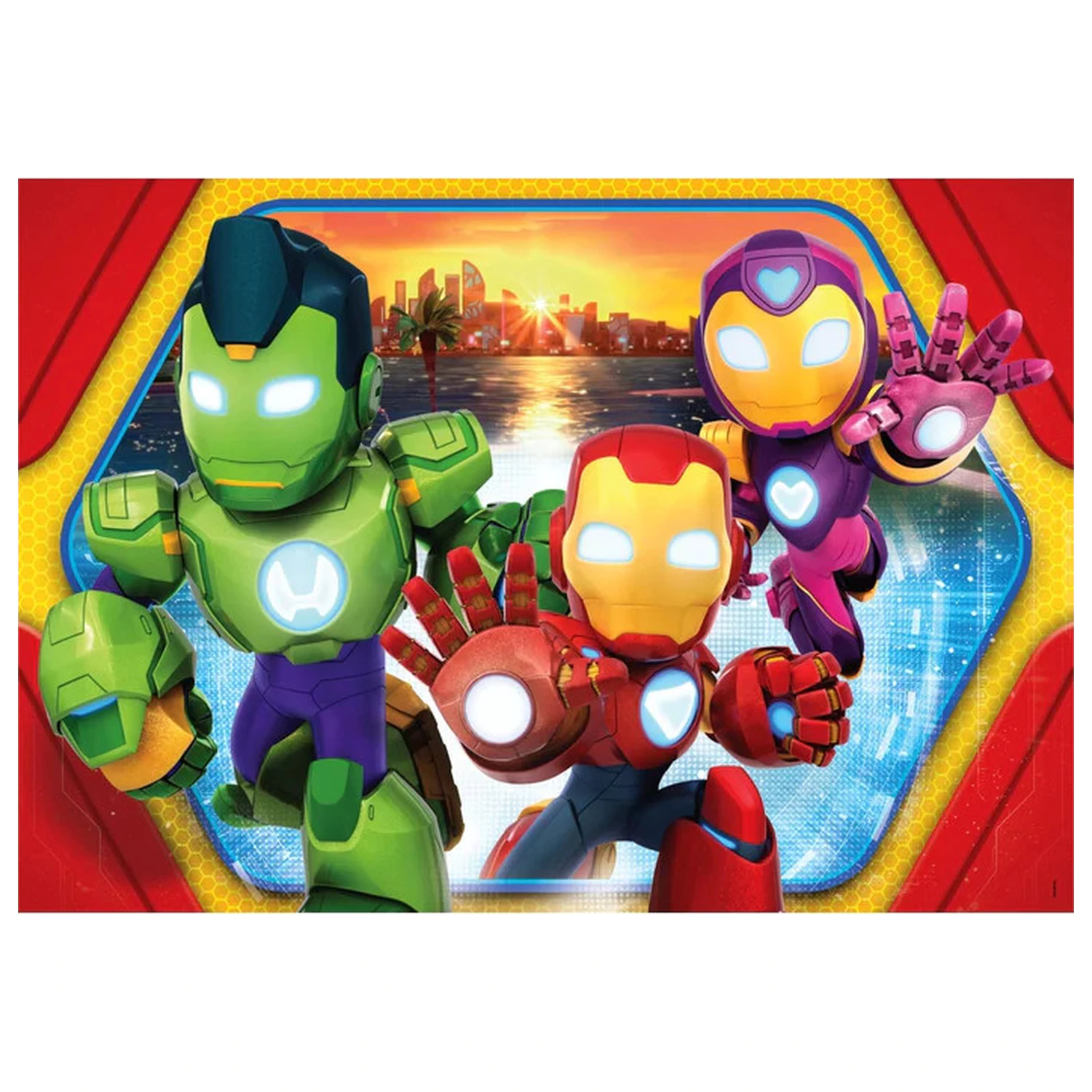 Iron Man and the Hero Squad puzzle maxi de 24 de piese poza produsului