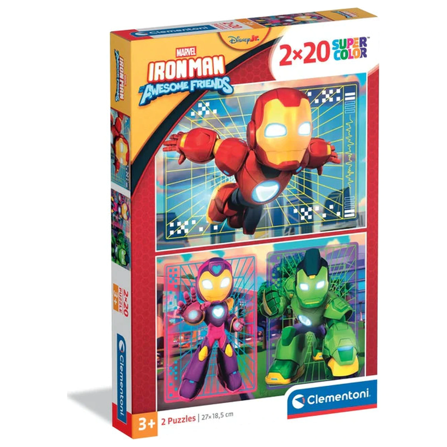 Iron Man and His Hero Squad Puzzle 2x20 piese poza produsului
