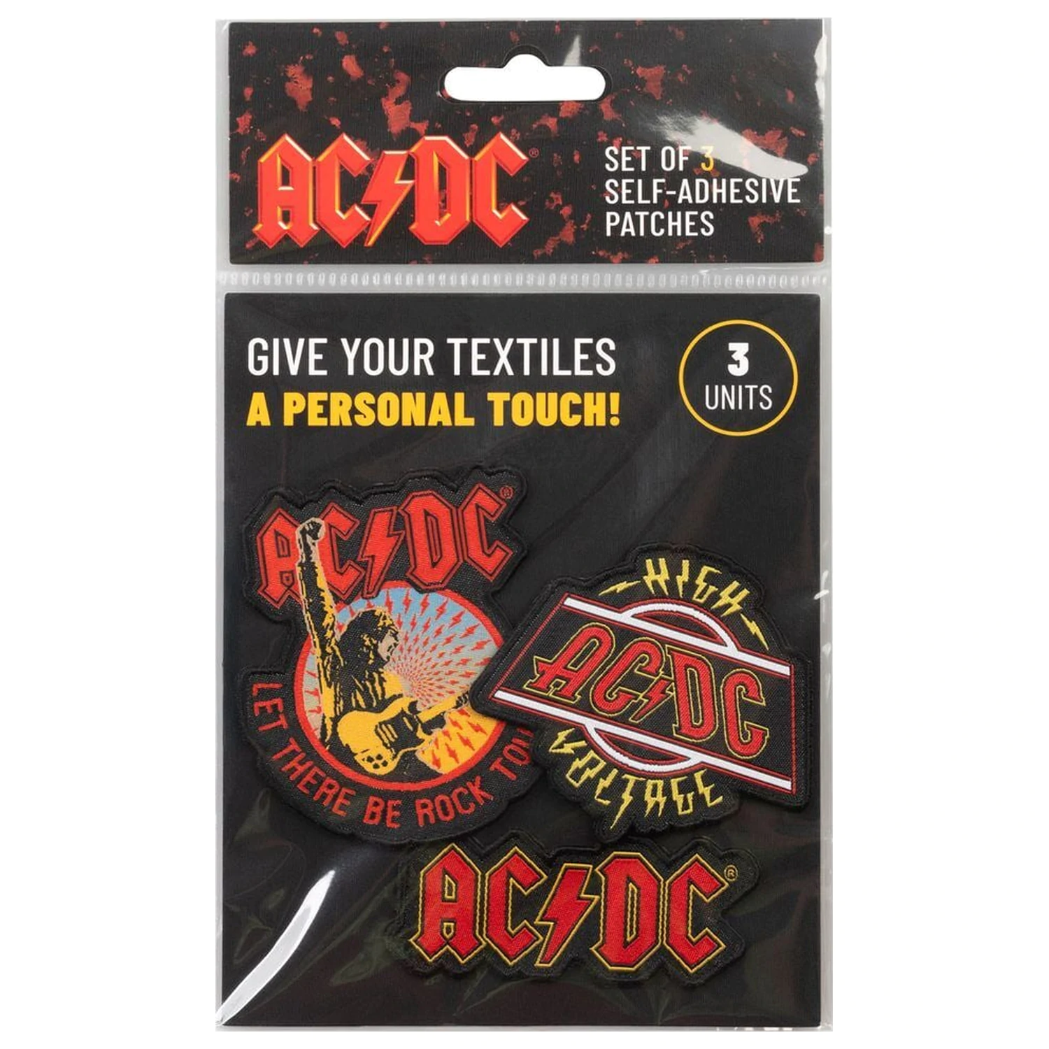 Set AC/DC de 3 patch-uri poza produsului