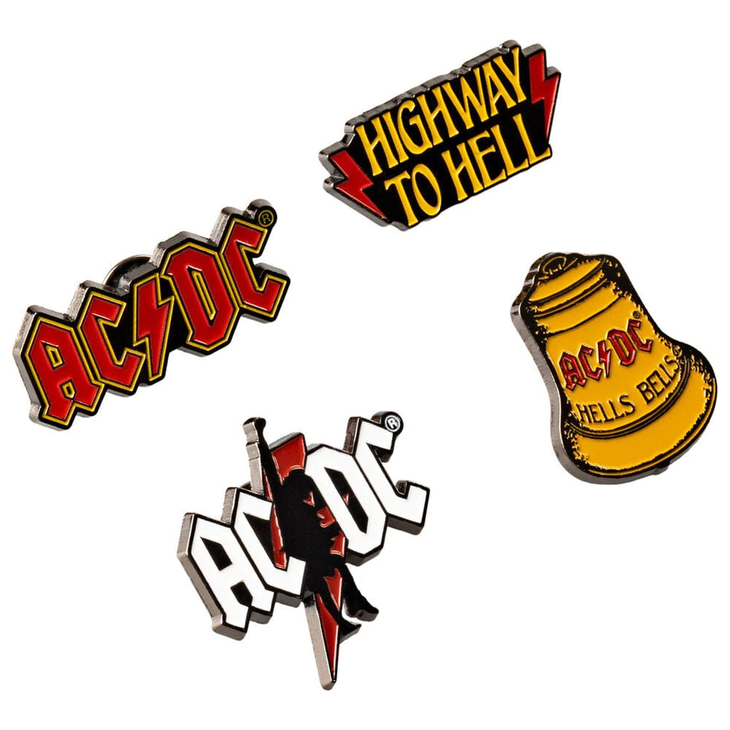 AC/DC set de 4 insigne poza produsului