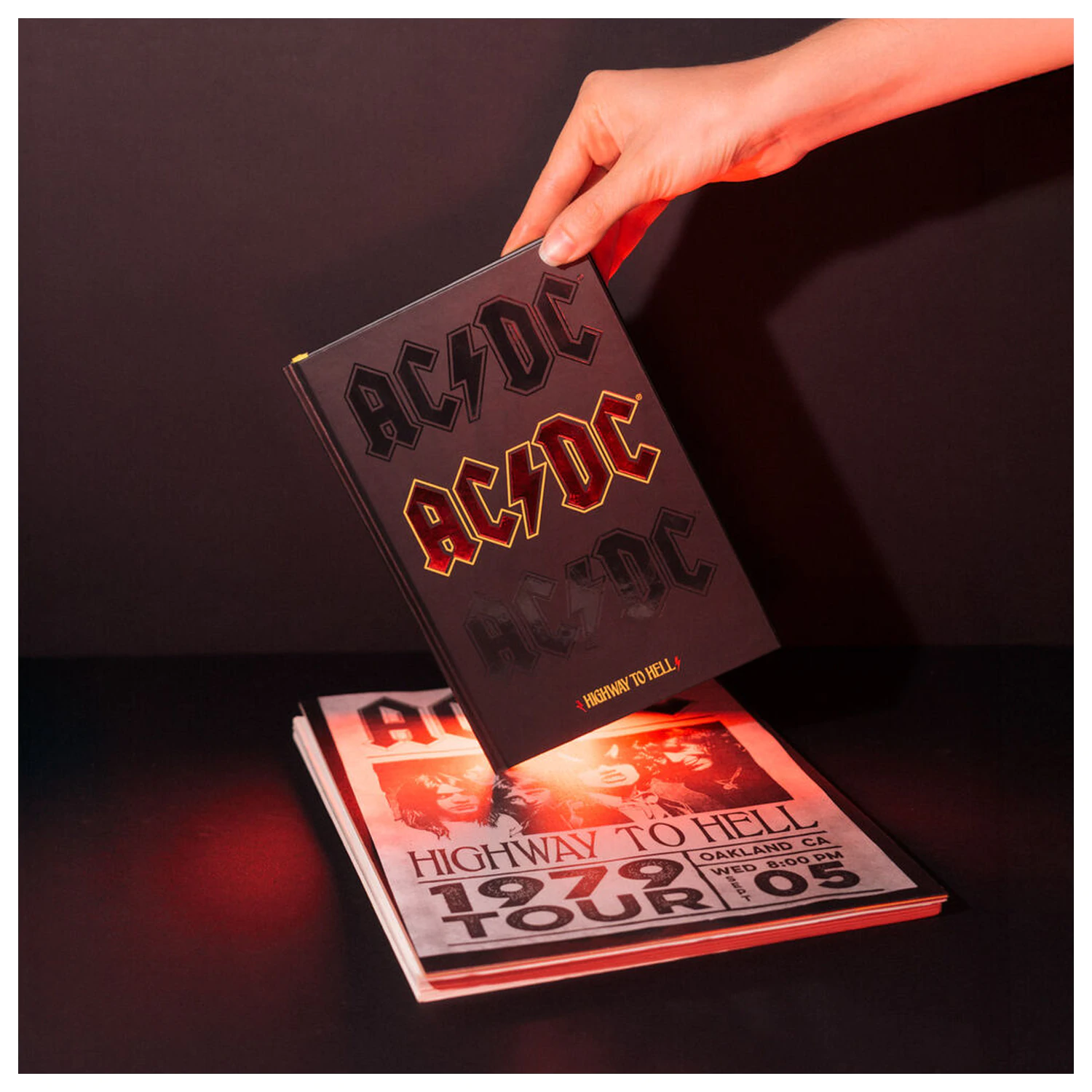 AC/DC Caiet A5 premium poza produsului