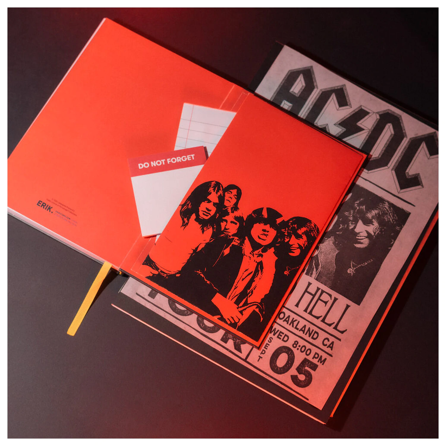 AC/DC Caiet A5 premium poza produsului