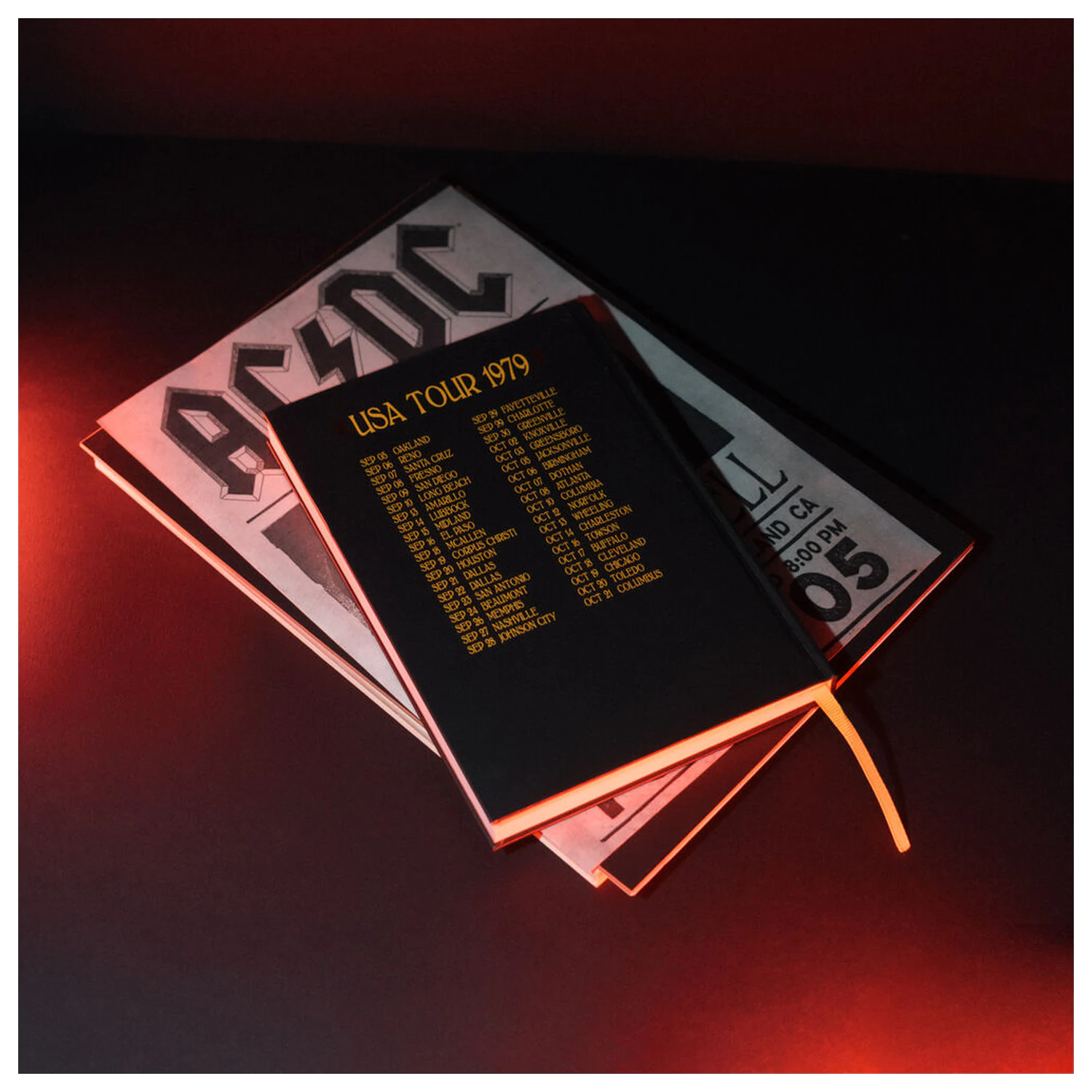 AC/DC Caiet A5 premium poza produsului