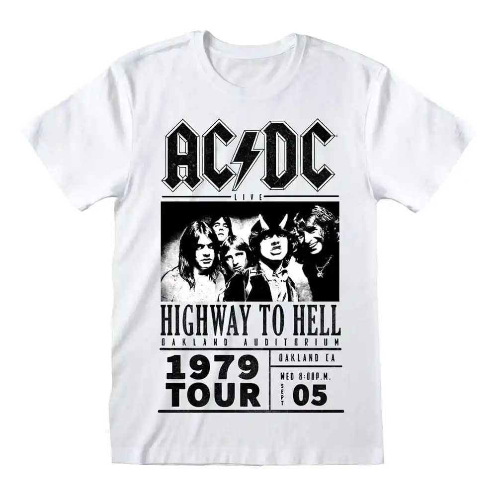 Tricou AC/DC Highway To Hell 1979 Tour White poza produsului