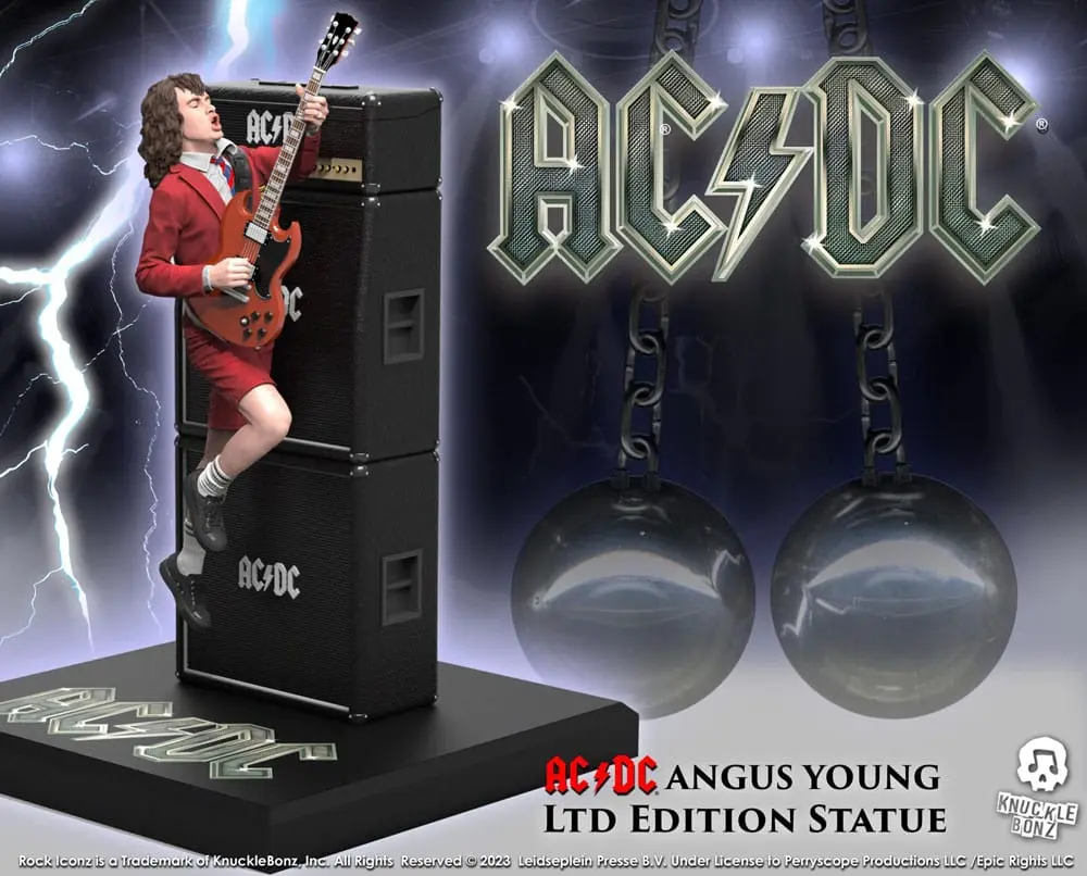 Statuie AC/DC Rock Iconz Angus Young III 25 cm poza produsului