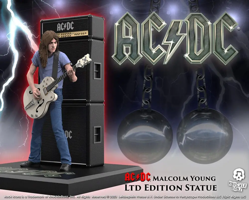 Statuie AC/DC Rock Iconz Malcolm Young II 23 cm poza produsului