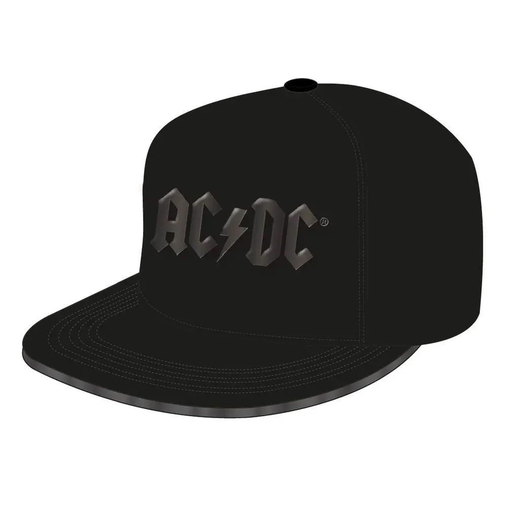 ACDC Snapback Cap Logo Negru Lucios poza produsului