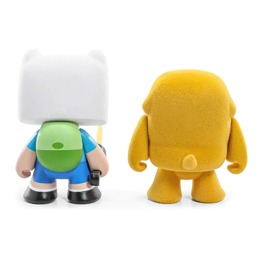 Set de 2 mini-figurine Adventure Time Finn & Jake Flocked 7 cm poza produsului