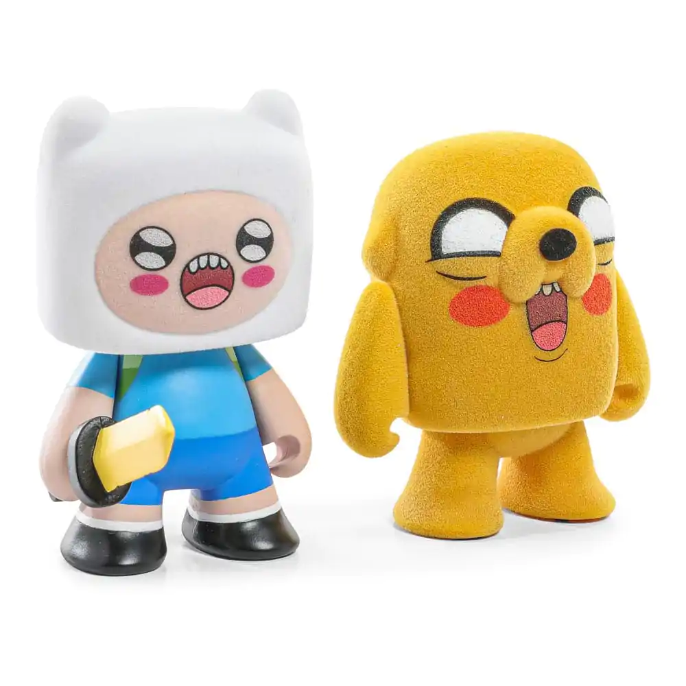 Set de 2 mini-figurine Adventure Time Finn & Jake Flocked 7 cm poza produsului