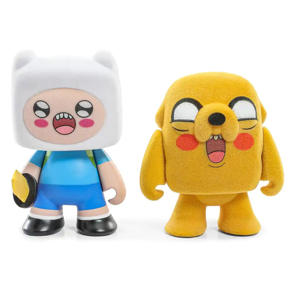 Set de 2 mini-figurine Adventure Time Finn & Jake Flocked 7 cm poza produsului