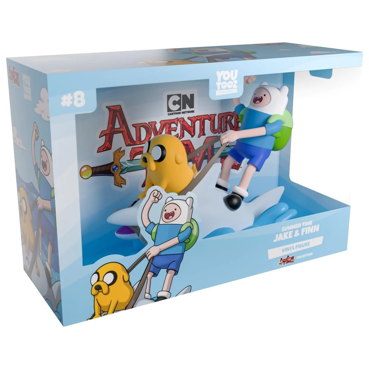 Adventure Time Vinyl Figura Jake & Finn Summertime 13 cm poza produsului