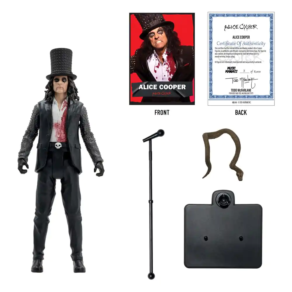 Figurină de acțiune Alice Cooper Metal Music Maniacs Alice Cooper 15 cm poza produsului