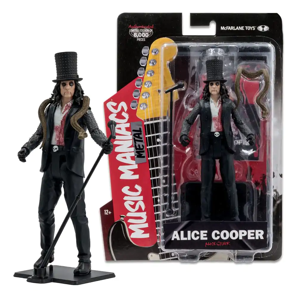 Figurină de acțiune Alice Cooper Metal Music Maniacs Alice Cooper 15 cm poza produsului