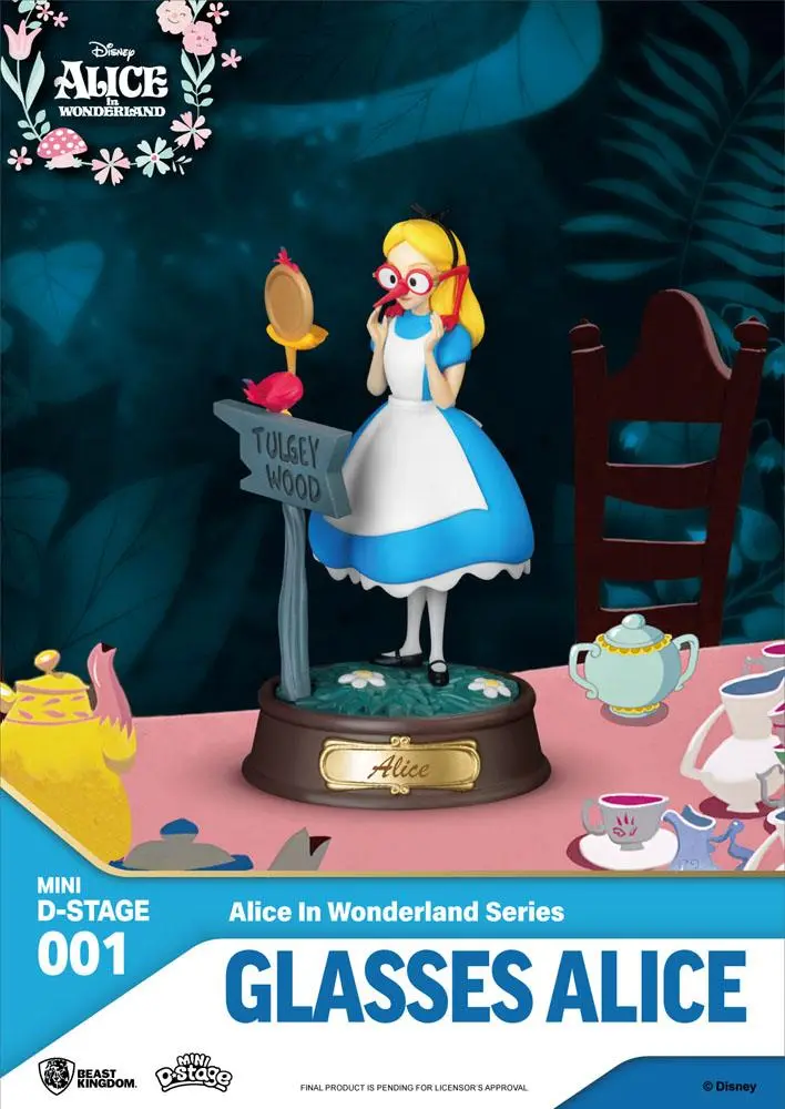 Alice in Wonderland Mini Diorama Stage Statues 6-pack 10 cm poza produsului