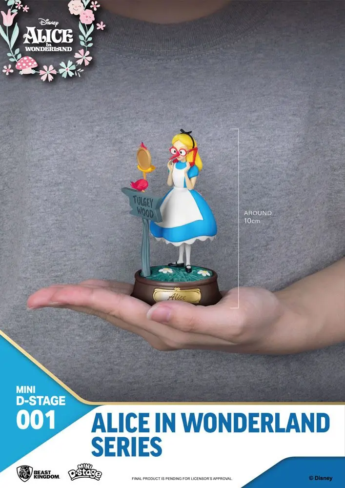 Alice in Wonderland Mini Diorama Stage Statues 6-pack 10 cm poza produsului