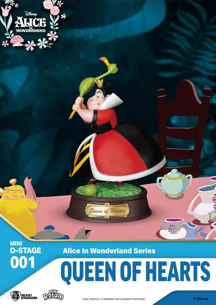 Alice in Wonderland Mini Diorama Stage Statues 6-pack 10 cm poza produsului