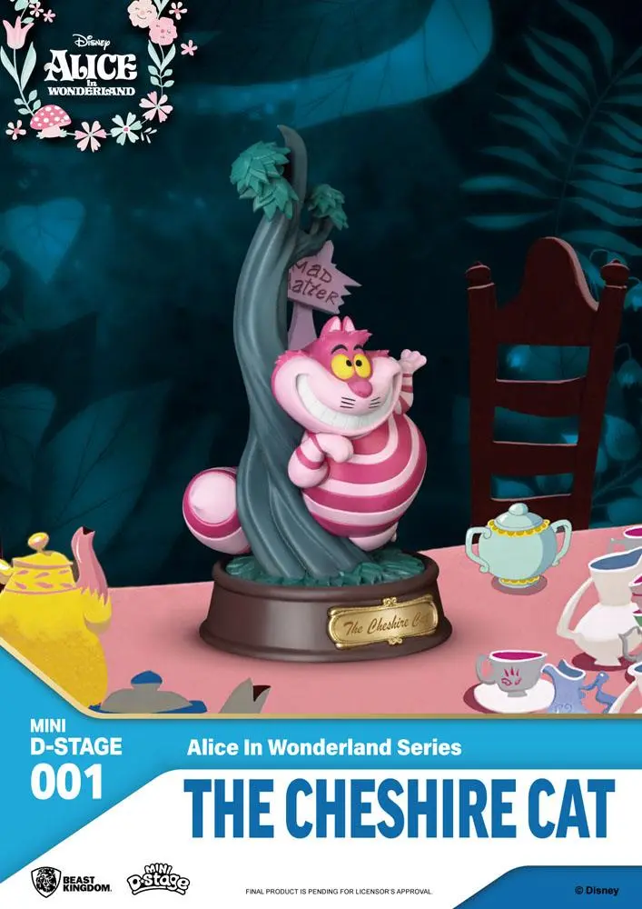 Alice in Wonderland Mini Diorama Stage Statues 6-pack 10 cm poza produsului