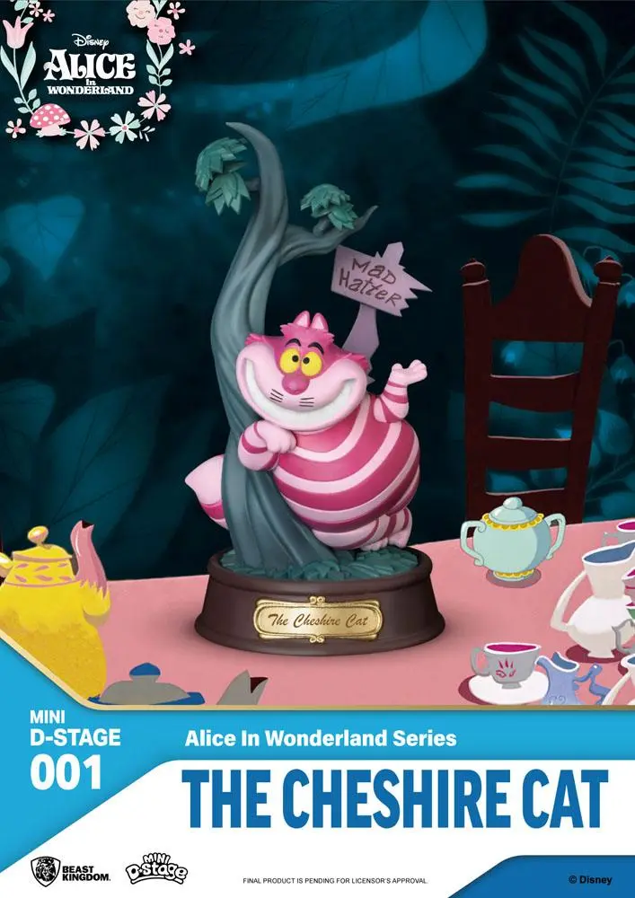 Alice in Wonderland Mini Diorama Stage Statues 6-pack 10 cm poza produsului