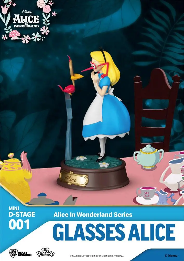 Alice in Wonderland Mini Diorama Stage Statues 6-pack 10 cm poza produsului