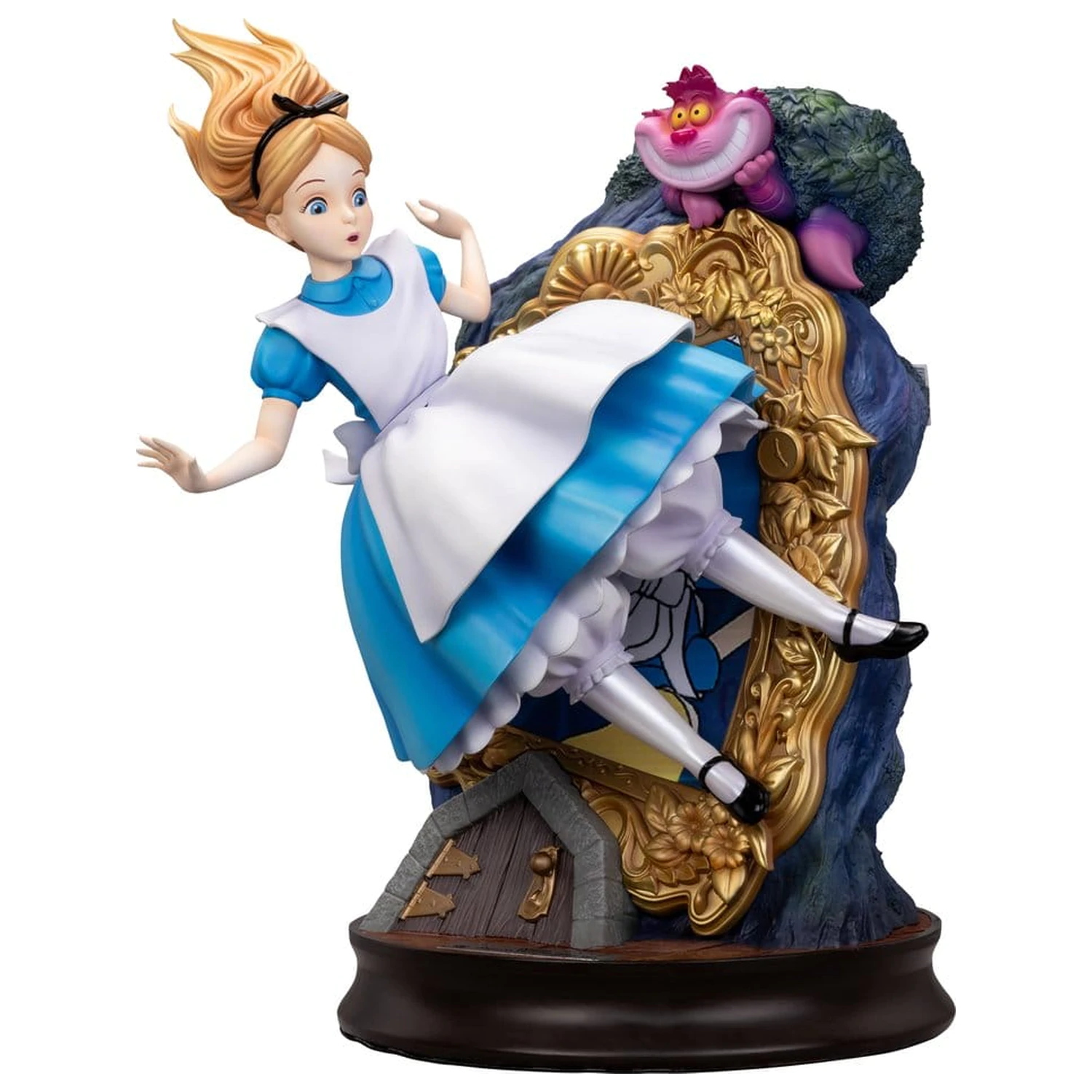 Alice in Wonderland Master Craft Statuie Alice & The Cheshire Cat 40 cm poza produsului
