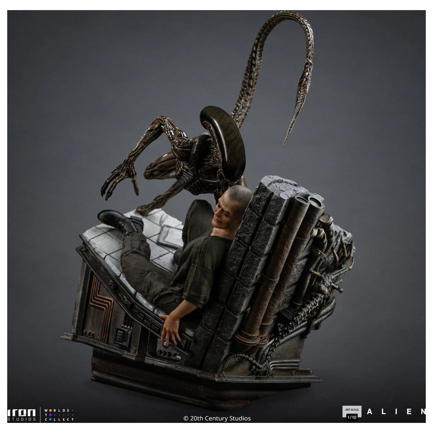 Alien 3 Art Scale Statuie scara 1/10 Ellen Ripley and Dog Alien 23 cm poza produsului