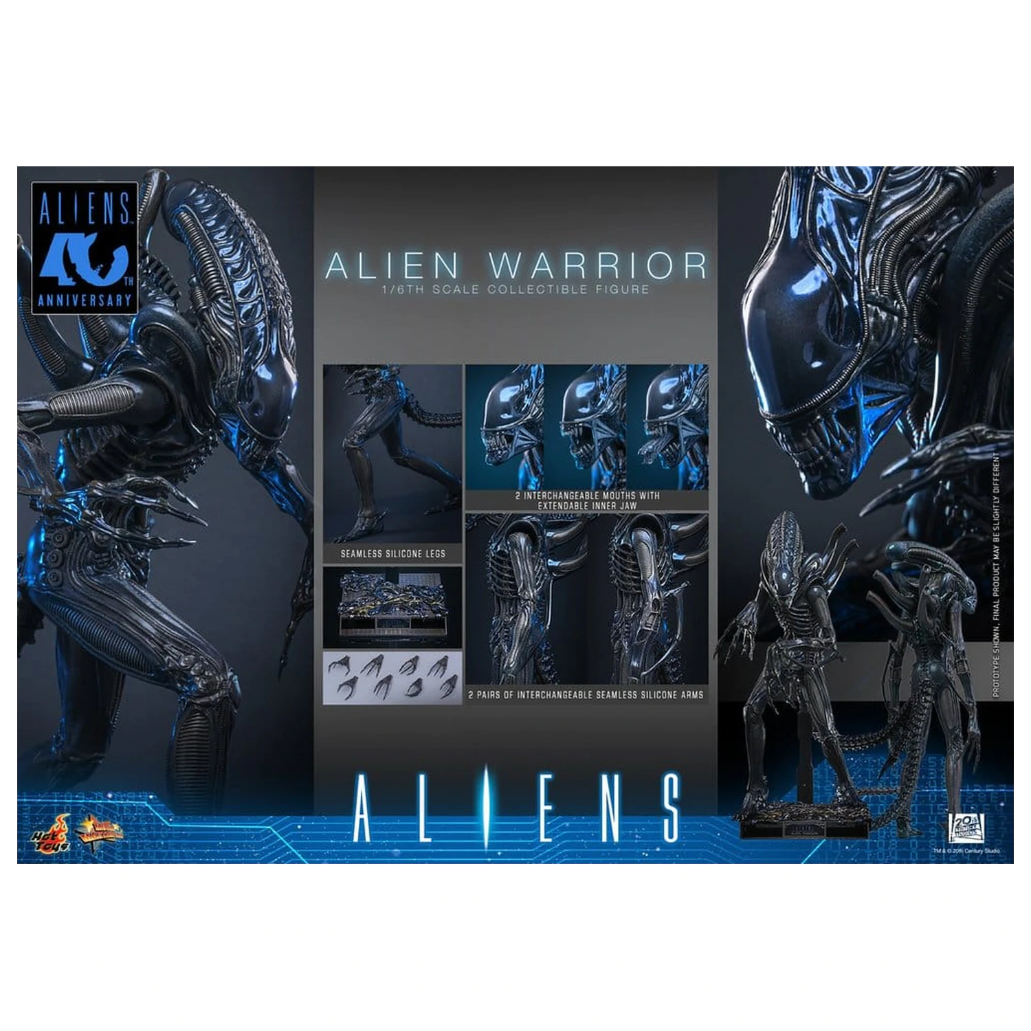 Alien Movie Masterpiece Figura de actiune 1/6 Alien Warrior 39 cm poza produsului