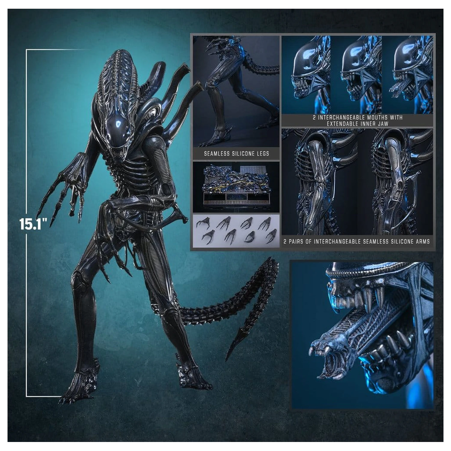 Alien Movie Masterpiece Figura de actiune 1/6 Alien Warrior 39 cm poza produsului