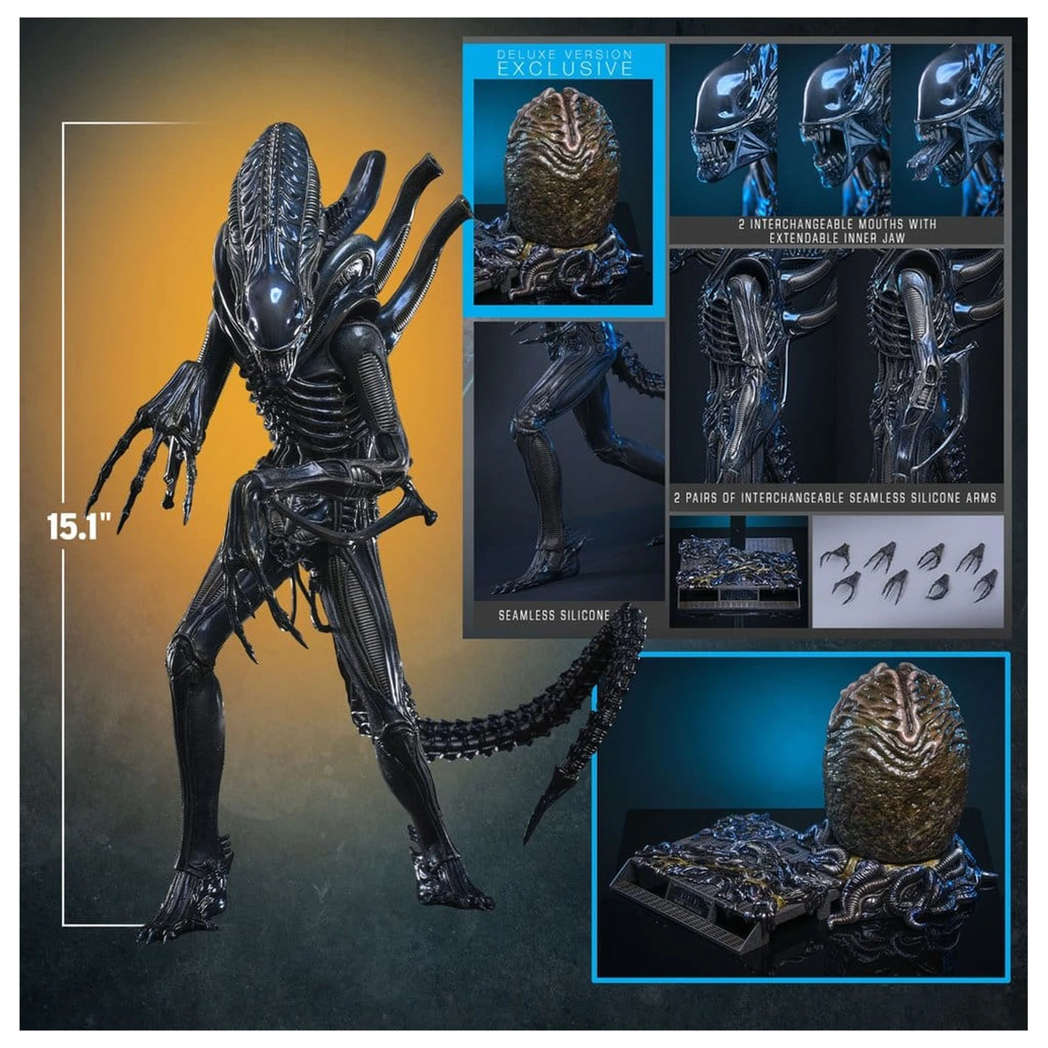 Alien Movie Masterpiece Figura de acțiune 1/6 Alien Warrior (Deluxe Version) 39 cm poza produsului