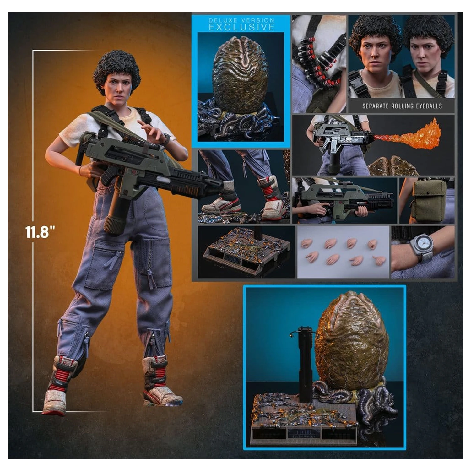 Alien Movie Masterpiece Action Figure 1/6 Ellen Ripley (Versiunea Deluxe) 30 cm poza produsului