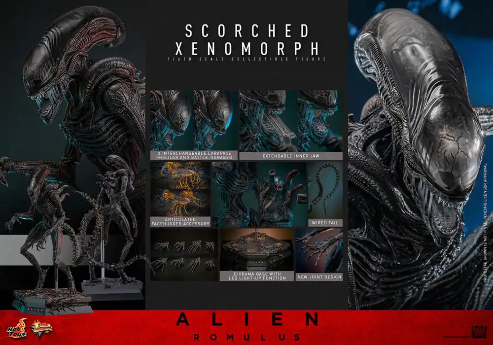 Alien: Romulus Movie Figurina de acțiune Masterpiece 1/6 Xenomorf Zgâriat 44 cm poza produsului