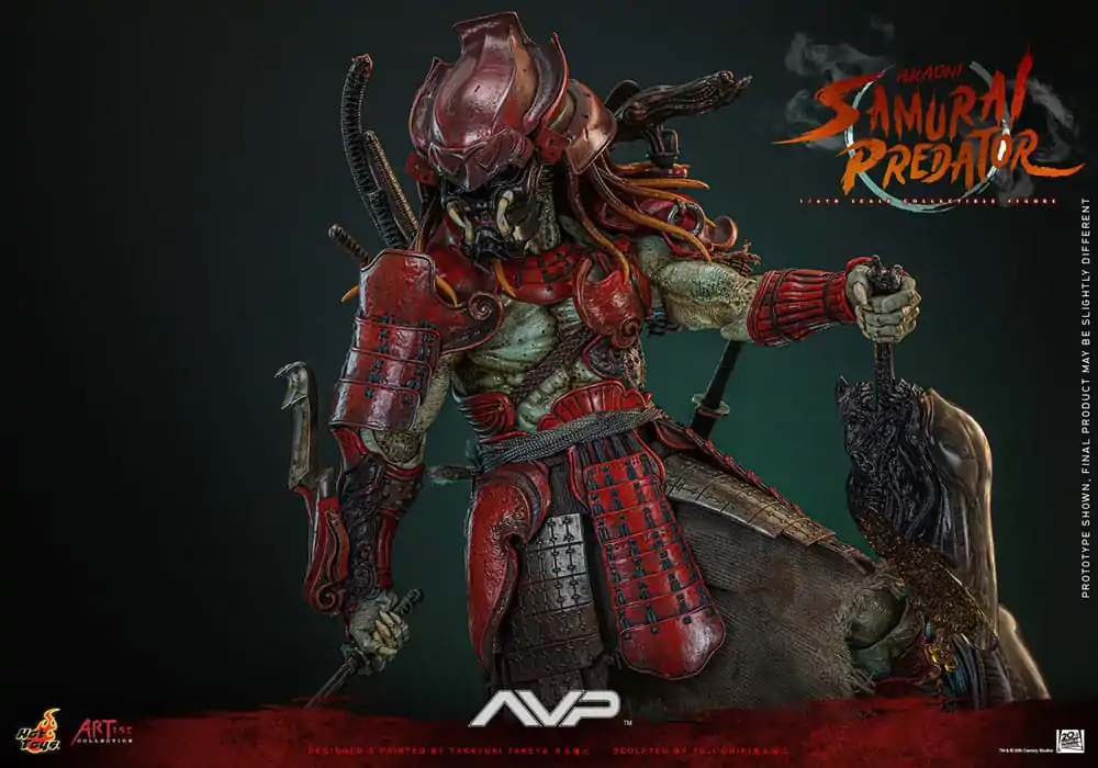 Figurină de acțiune Alien vs. Predator Artist Collection 1/6 Akaoni Samurai Predator 35 cm poza produsului