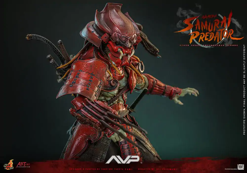 Figurină de acțiune Alien vs. Predator Artist Collection 1/6 Akaoni Samurai Predator 35 cm poza produsului